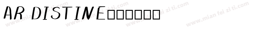 AR DISTINE字体转换
